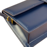 Jacquemus Navy Blue Leather Le Bambino Shoulder Bag