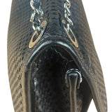 Chanel Black Perforated Leather Up in the Air Flap Bag 2012
