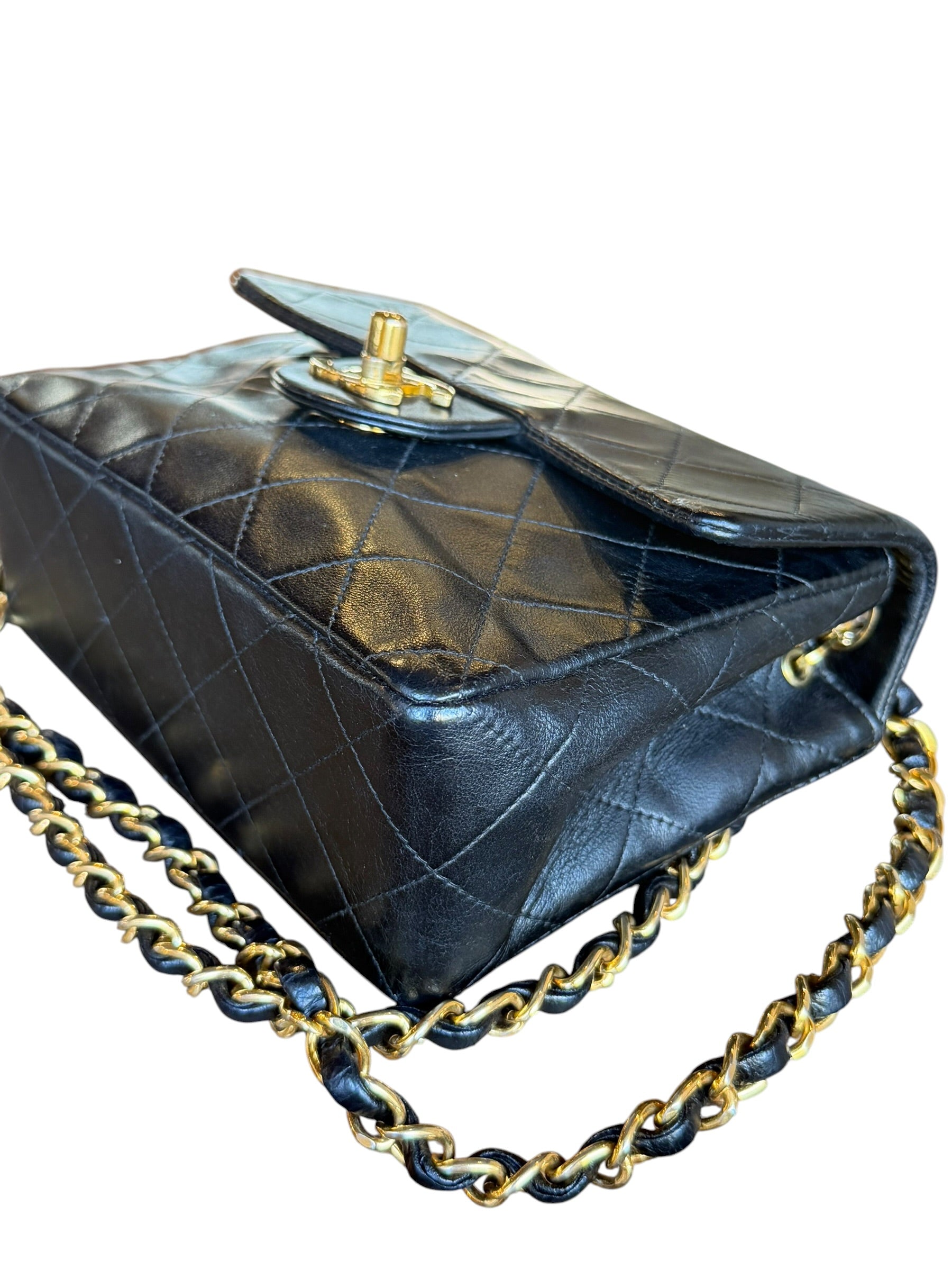Chanel Black Leather Classic Mini Flap Bag ‘94-‘96