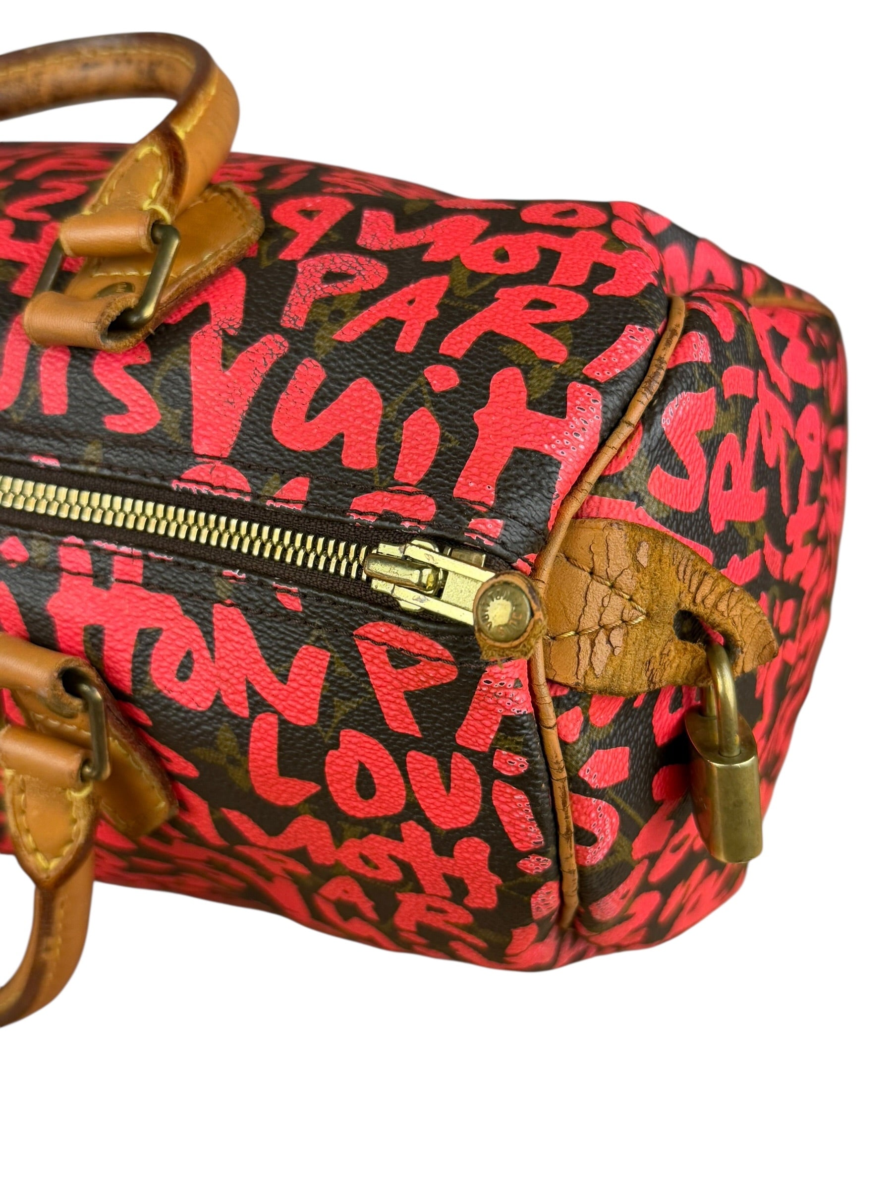 Louis Vuitton x Stephen Sprouse Graffiti Speedy 30 Pink