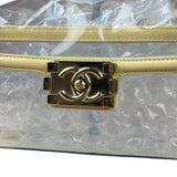 Chanel Yellow Clear PVC Classic Chain Flap Bag 2012