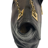 Fendi Black Leather Maxi Baguette