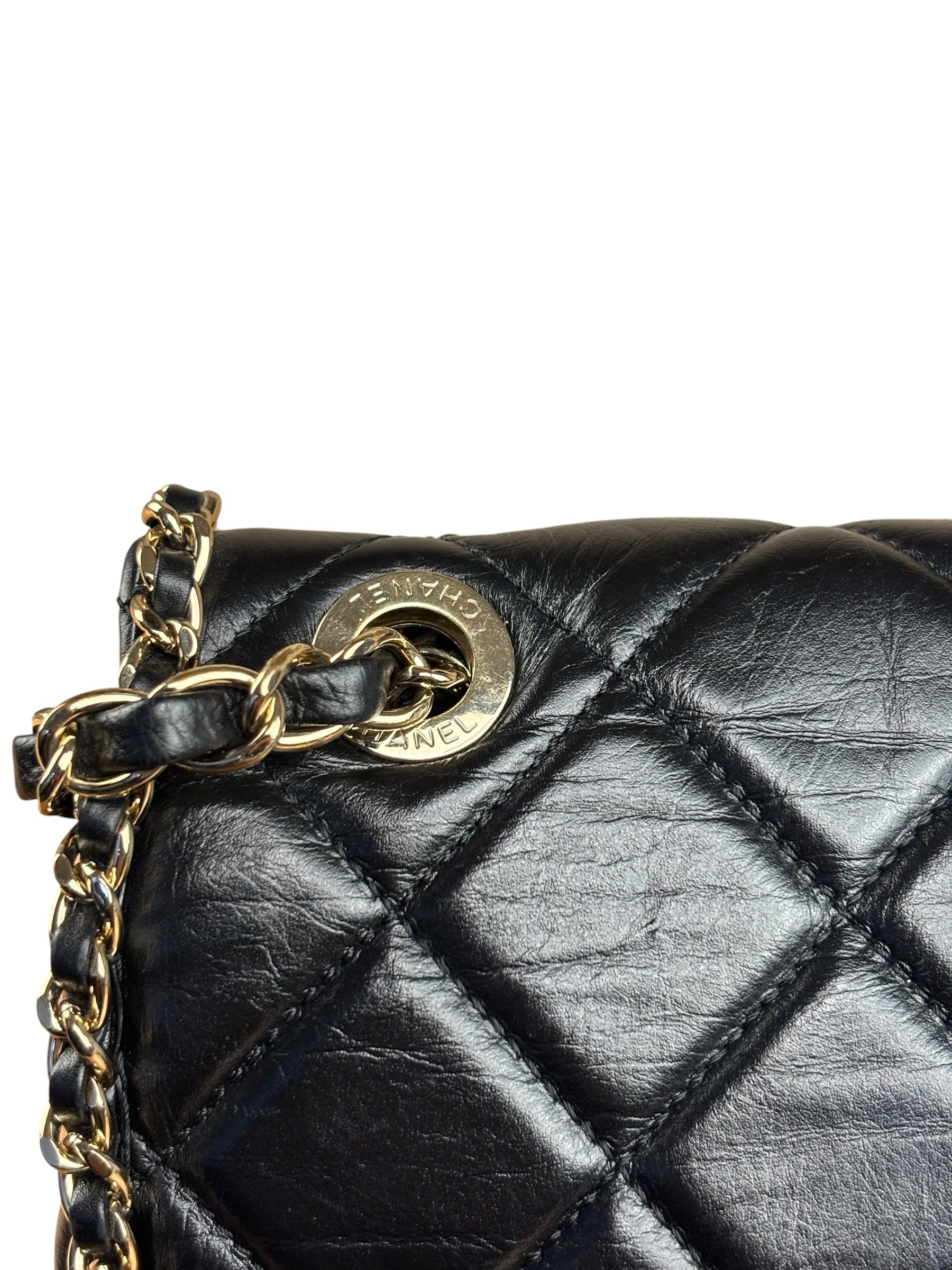 Chanel Black Quilted Leather Flap Bag 2019