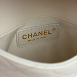 Chanel White Quilted Leather Side-Packs Dual Shoulder Bag 2019