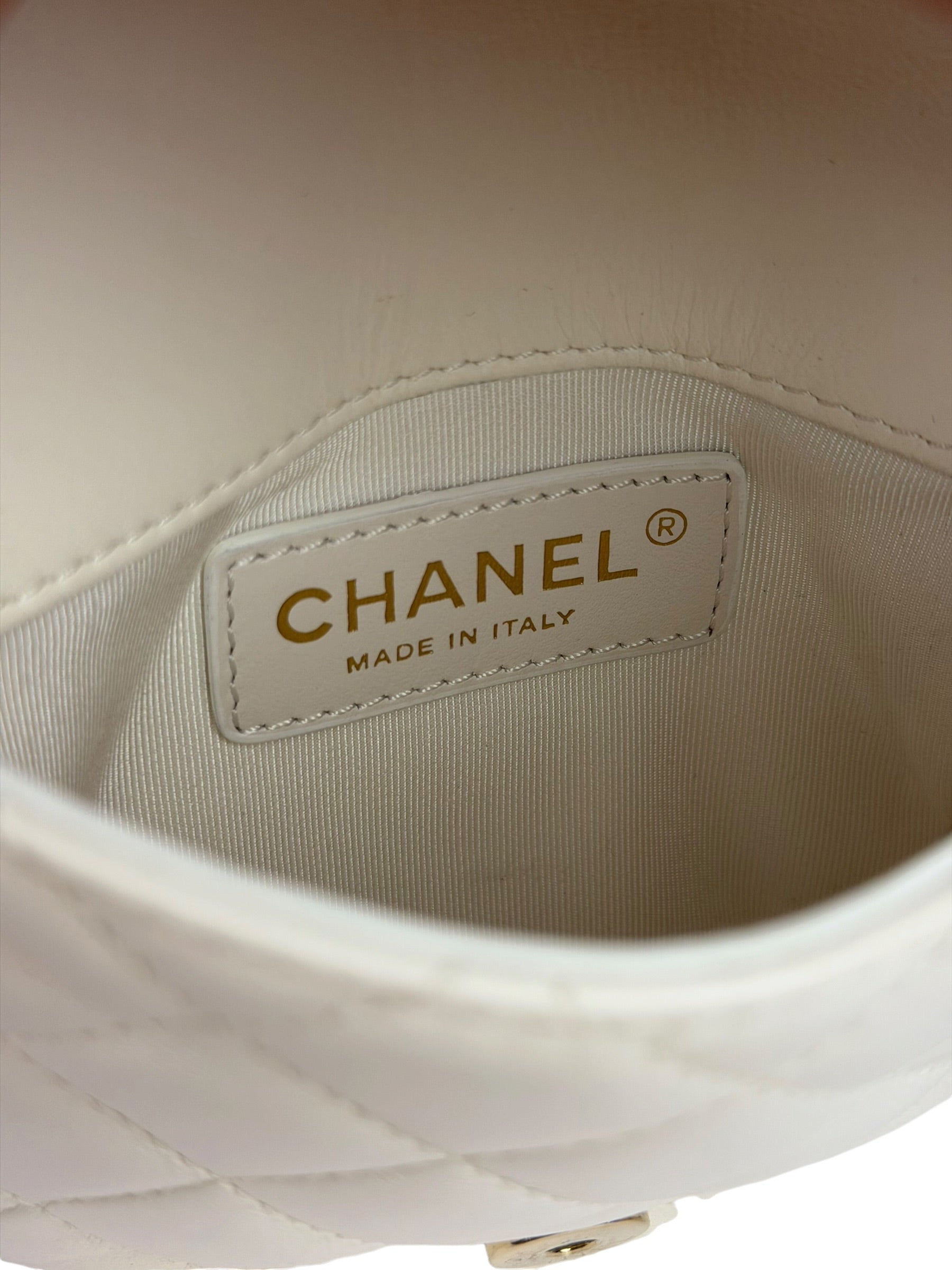 Chanel White Quilted Leather Side-Packs Dual Shoulder Bag 2019