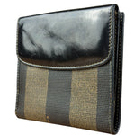 Fendi Vintage Striped Pequin Wallet