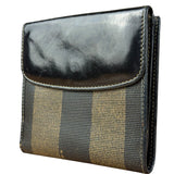Fendi Vintage Striped Pequin Wallet
