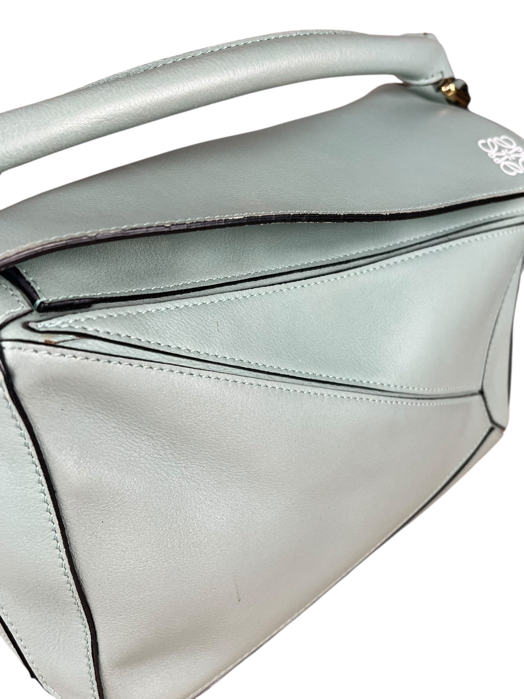 Loewe Green Medium Puzzle Bag