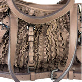 Burberry Purple Leather Ruffled Lowery Bag