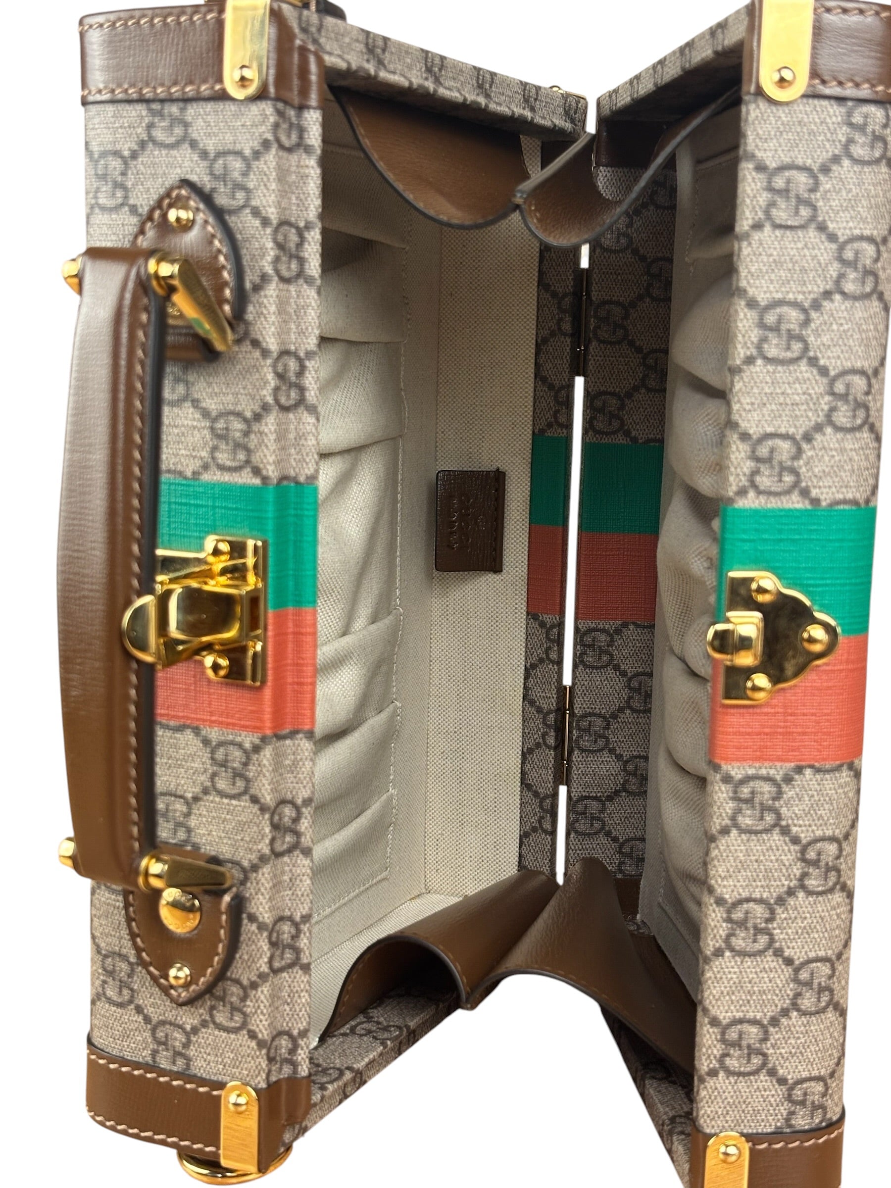 Gucci GG Supreme Fake/Not Savoy Beauty Case Crossbody