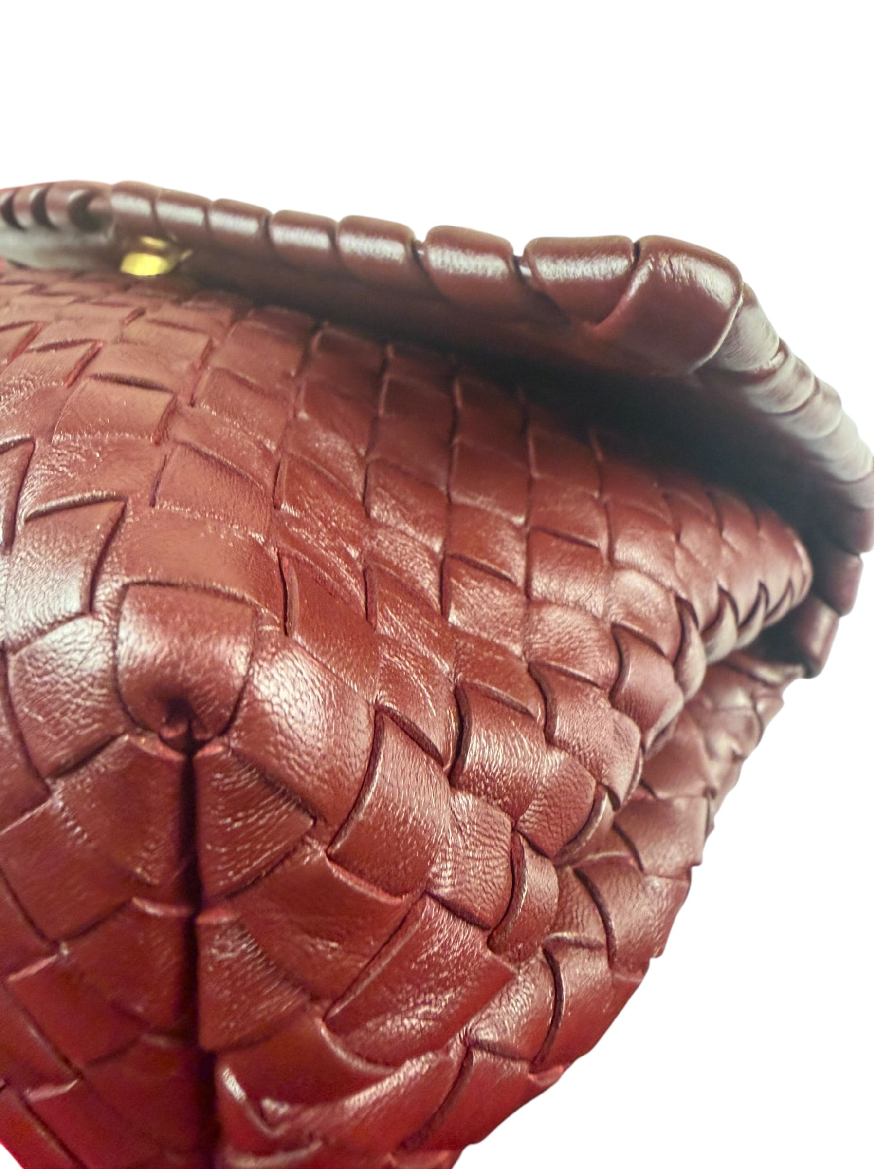 Bottega Veneta Vintage Burgundy Olimpia Shoulder Bag