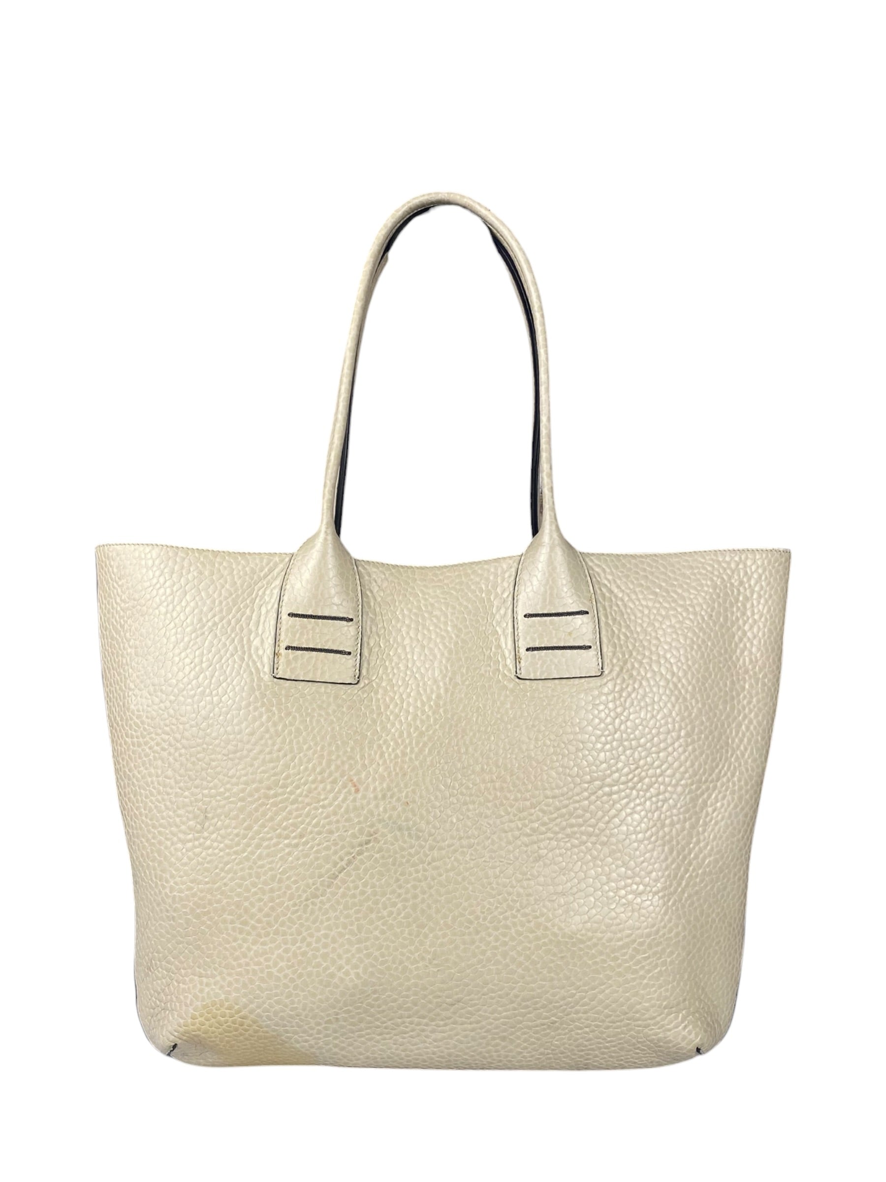 Brunello Cucinelli Cream Leather Tote