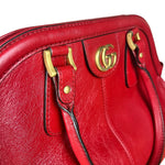 Gucci Re(Belle) Red Leather Top Handle Bag