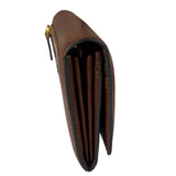 Tom Ford Brown Leather Flap Bi-Fold Wallet