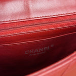 Chanel Red Quilted Leather Classic Mini Flap Bag 2012