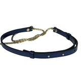 Bvlgari Shiny Blue Patent Leather Serpenti Forever Two-Way Bag