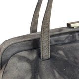 Prada Lux Grey Scamosciato Tie Dye Clutch Top Handbag
