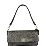 Valentino Black Leather Mario Spa Flap Bag