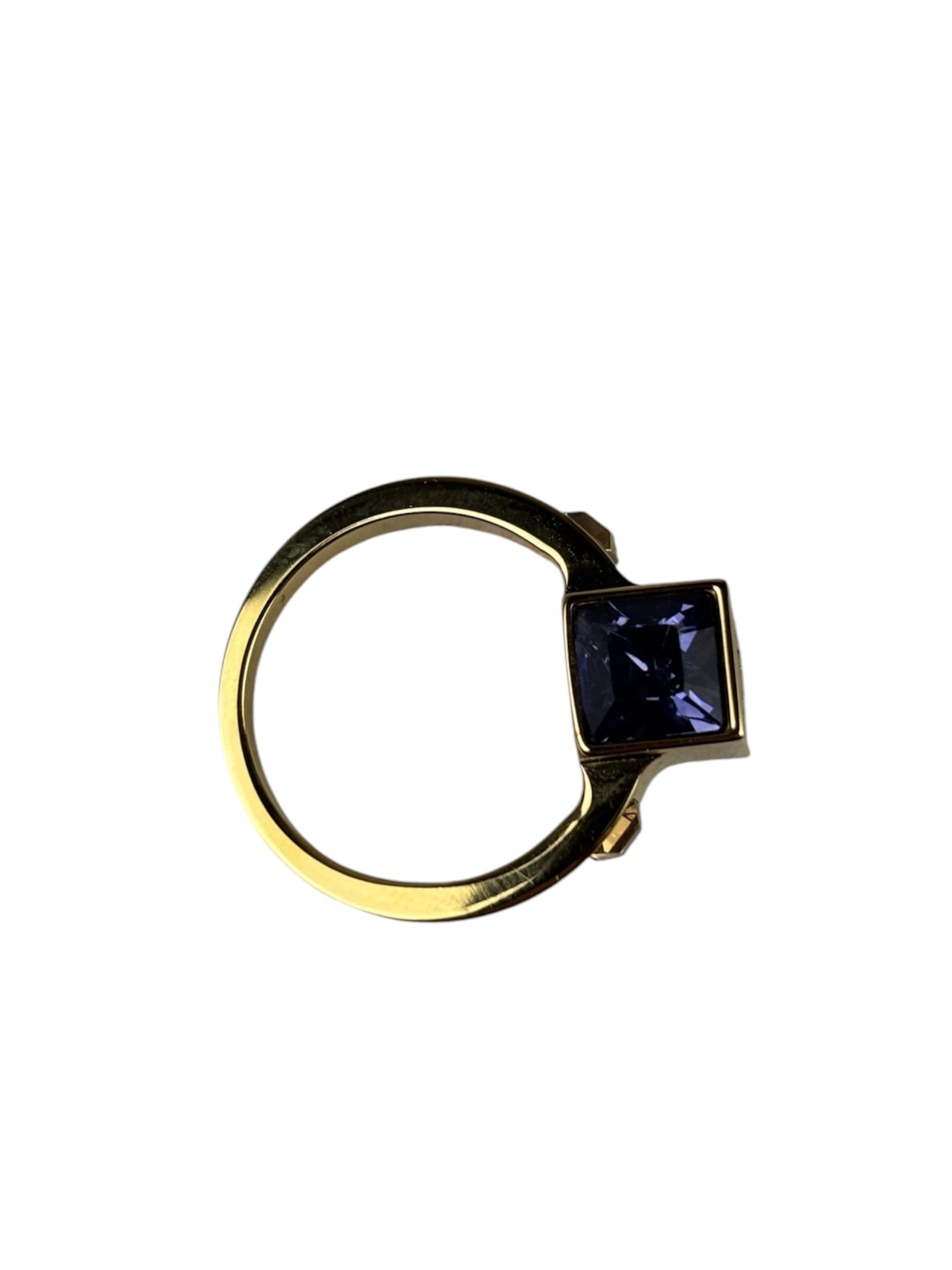 Louis Vuitton Gold-Toned Gamble Ring
