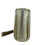 YSL Vintage Grey Leather Travel Pouch