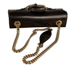 Gucci Black Leather Small Emily Chain Shoulder Bag