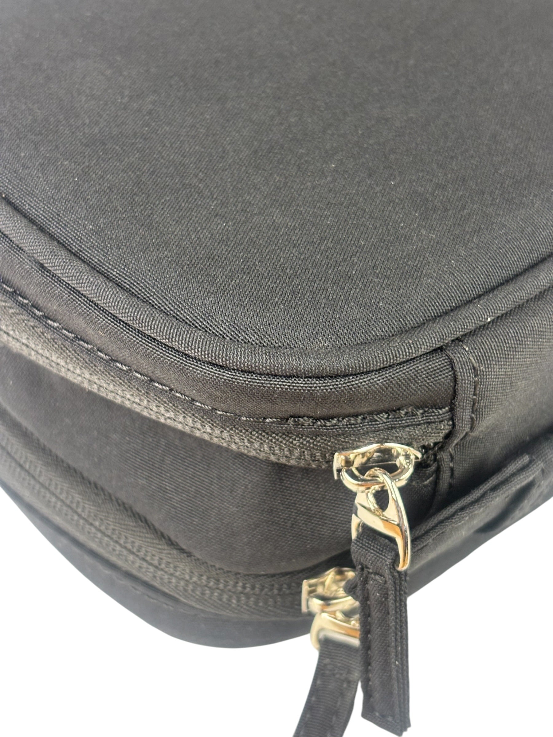 Prada Beauty Black Canvas Travel Cosmetic Pouch
