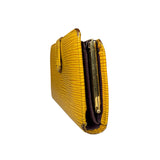 Louis Vuitton Epi Kiss Lock Wallet Yellow
