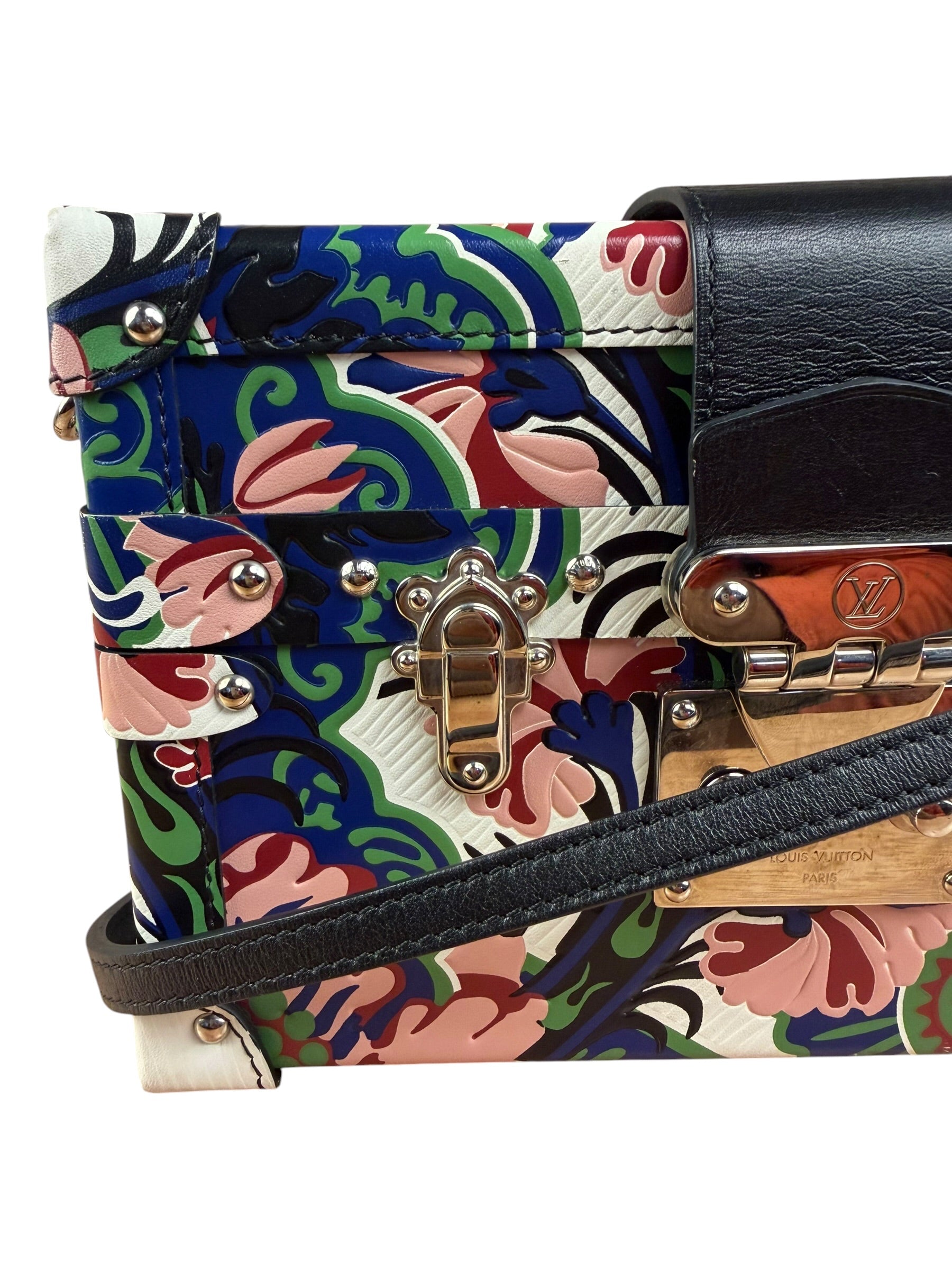 Louis Vuitton Multi-Color Leather Petite Malle Vanity Case