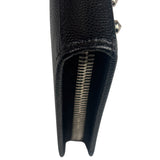 Saint Laurent Black Studded Long Wallet
