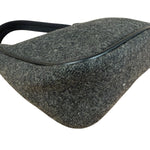 Prada Charcoal Gray Wool Sport Mini Hobo Bag