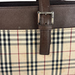 Burberry Brown Leather House Shoulder Bag