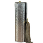 Yves Saint Laurent Metallic Silver Leather Kate Small Tassel Shoulder Bag