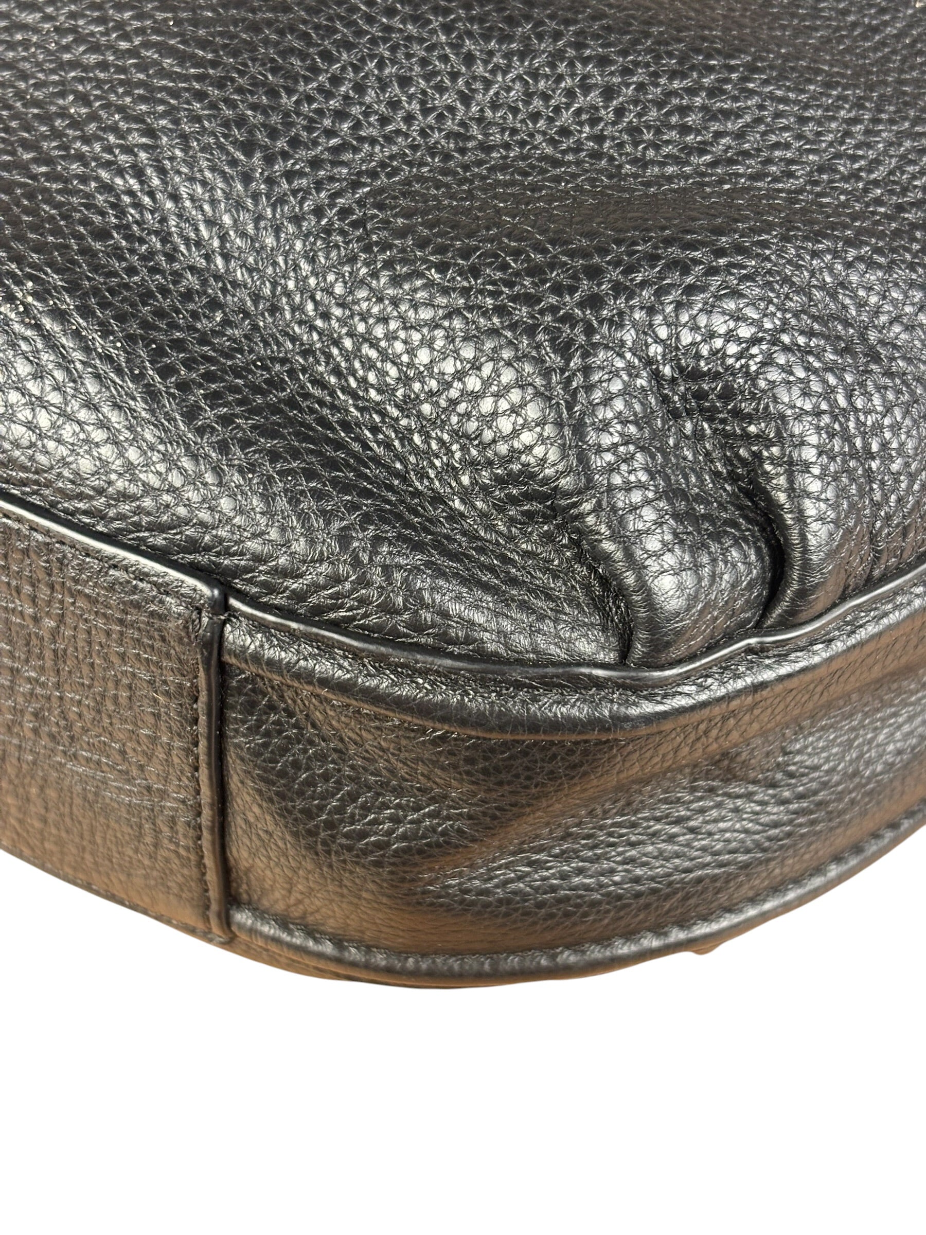 Coach Black Leather Hobo Shoulder Bag
