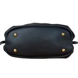 Louis Vuitton Perforated Monogram Mahina Hobo Bag Black