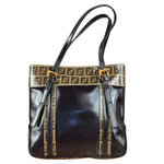 Fendi Vintage Zucca Patent Canvas Tote Bag