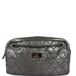 Chanel Metallic Silver Quilted Calfskin Reissue Camera Bag 2008