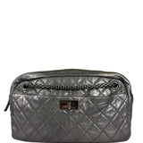 Chanel Metallic Silver Quilted Calfskin Reissue Camera Bag 2008