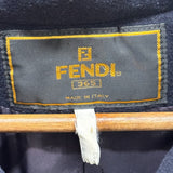 Vintage Fendi 365 Wool Trench Coat Navy