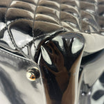Chanel Large Black Patent Leather Mademoiselle Bowling Bag 2011-12