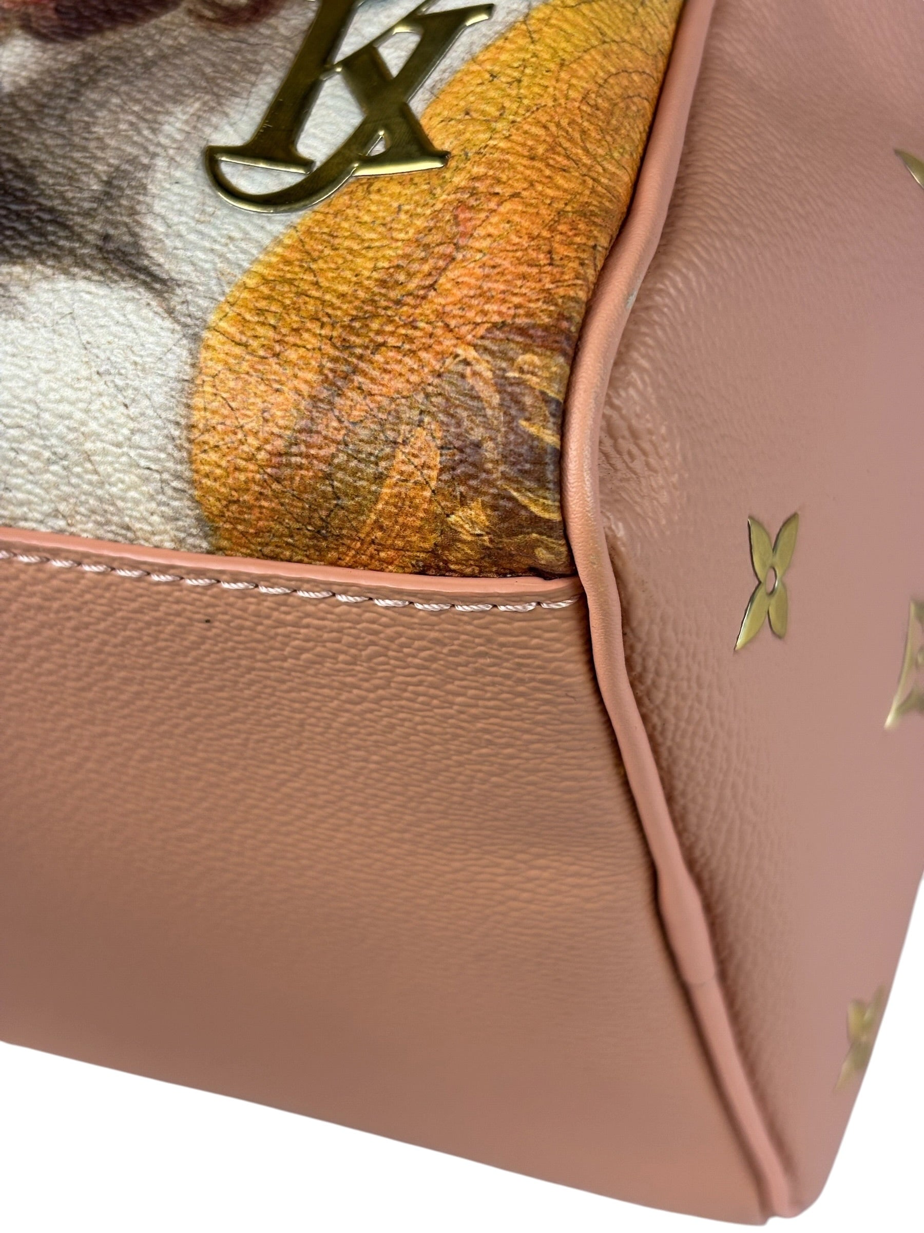 Louis Vuitton x Jeff Koons Master Faronard Peach Speedy 30