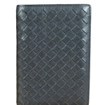 Bottega Veneta Grey Leather Intrecciato Passport/Tall Card Wallet