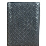 Bottega Veneta Grey Leather Intrecciato Passport/Tall Card Wallet