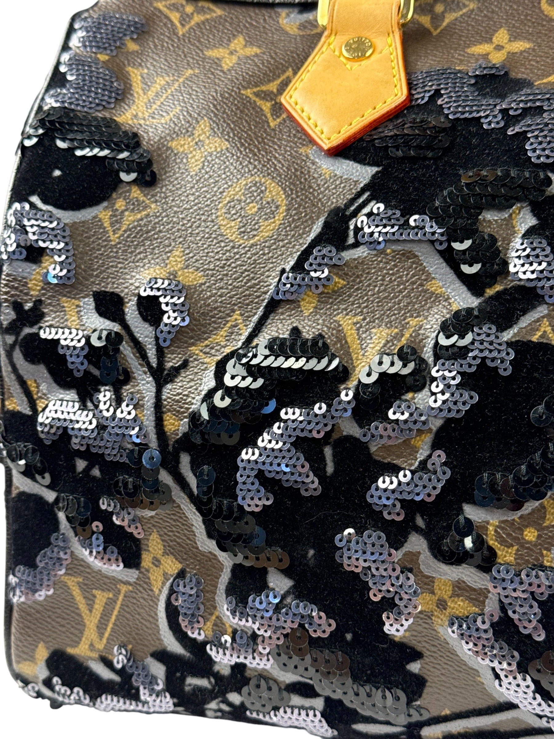 Louis Vuitton Limited-Edition Monogram Fleur De Jais Speedy 30