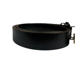 Gucci Black Leather G-Logo Buckle  Belt
