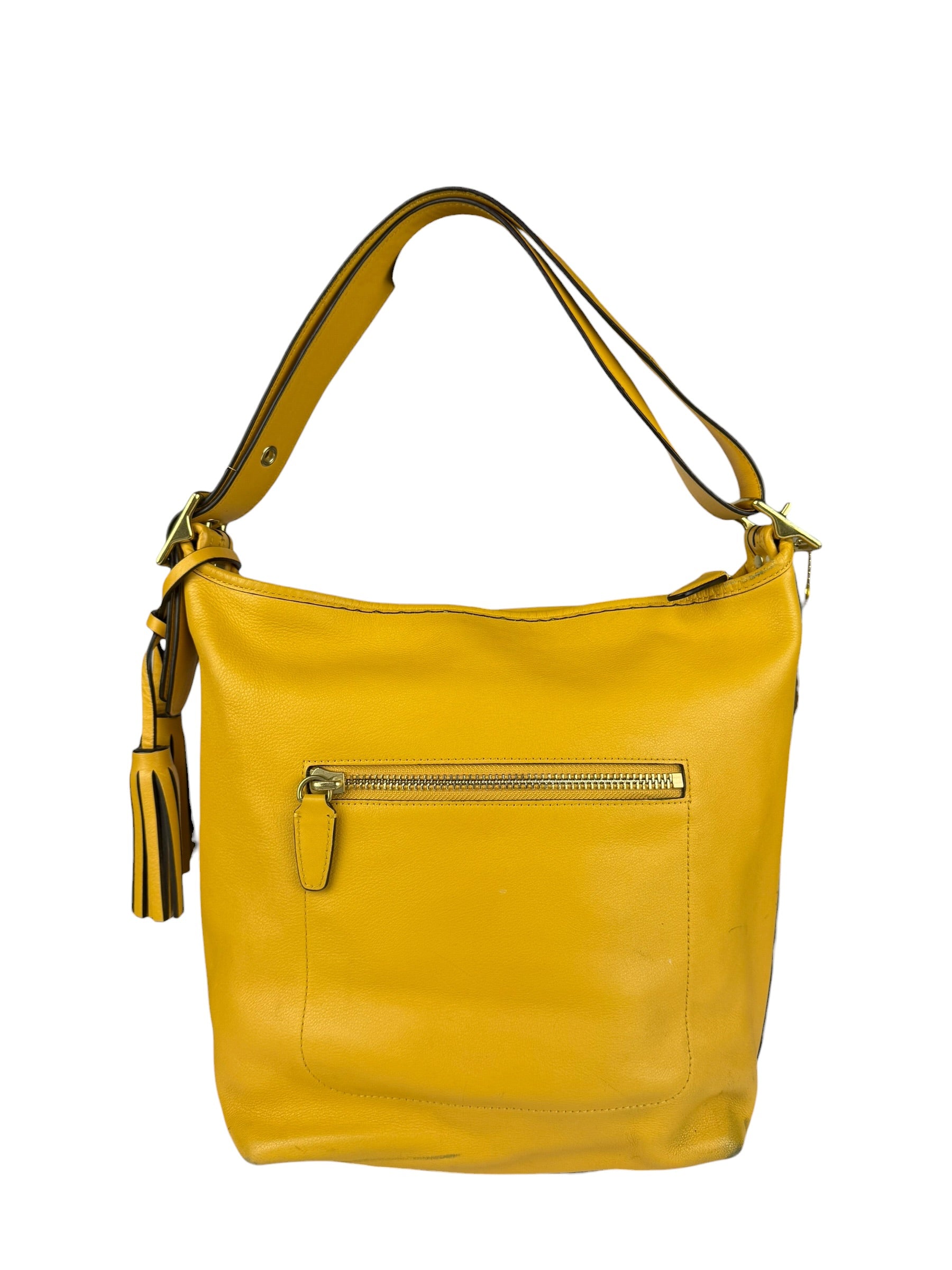 Coach Leather Legacy Sunflower Shoulder Bag
