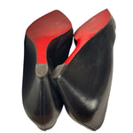 Christian Louboutin Black Leather Agneska Wave Pump