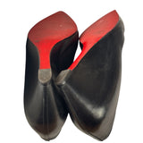 Christian Louboutin Black Leather Agneska Wave Pump