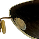 Oliver Peoples Gold-Tone Aviator Sunglasses