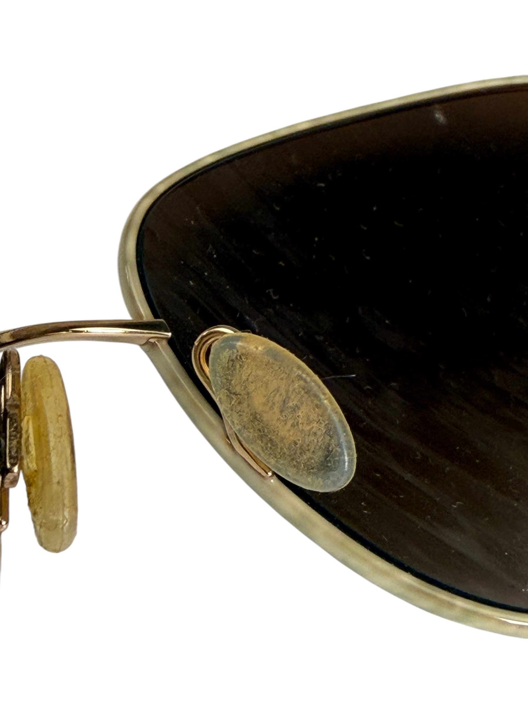 Oliver Peoples Gold-Tone Aviator Sunglasses