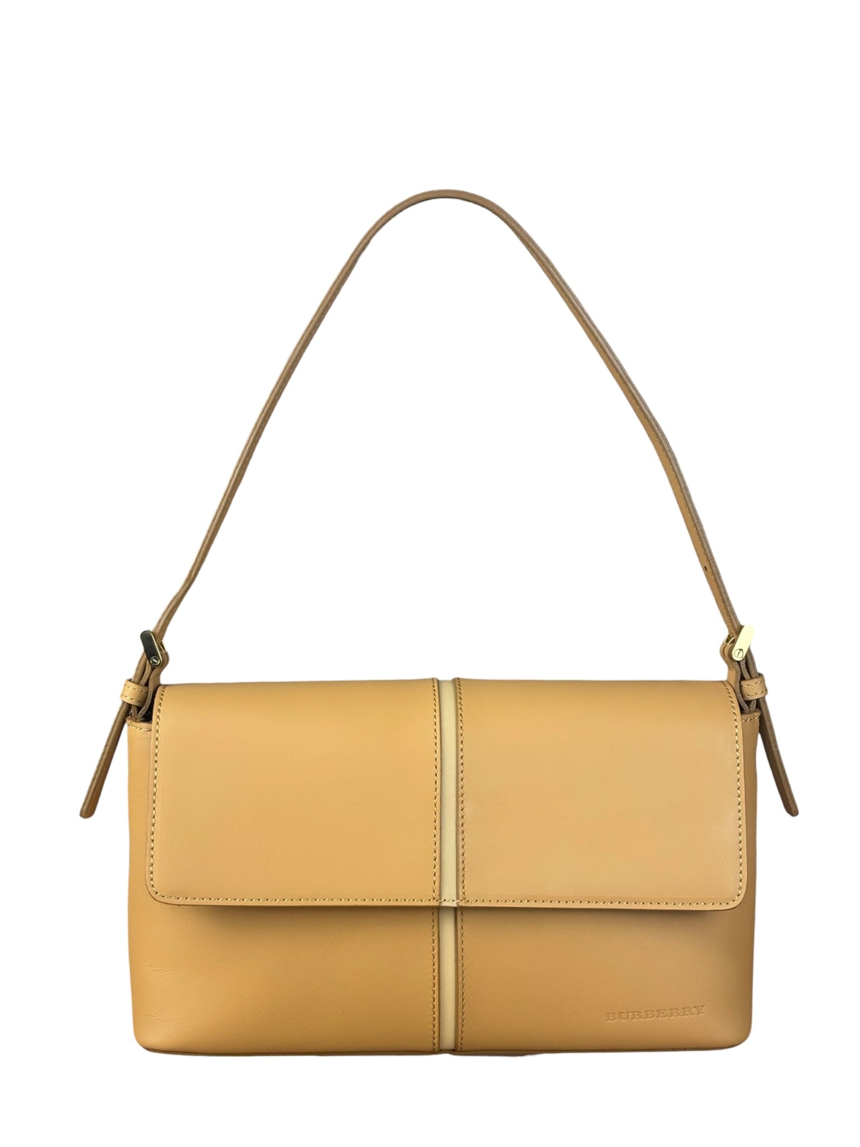 Burberry Brown Leather Shoulder Bag